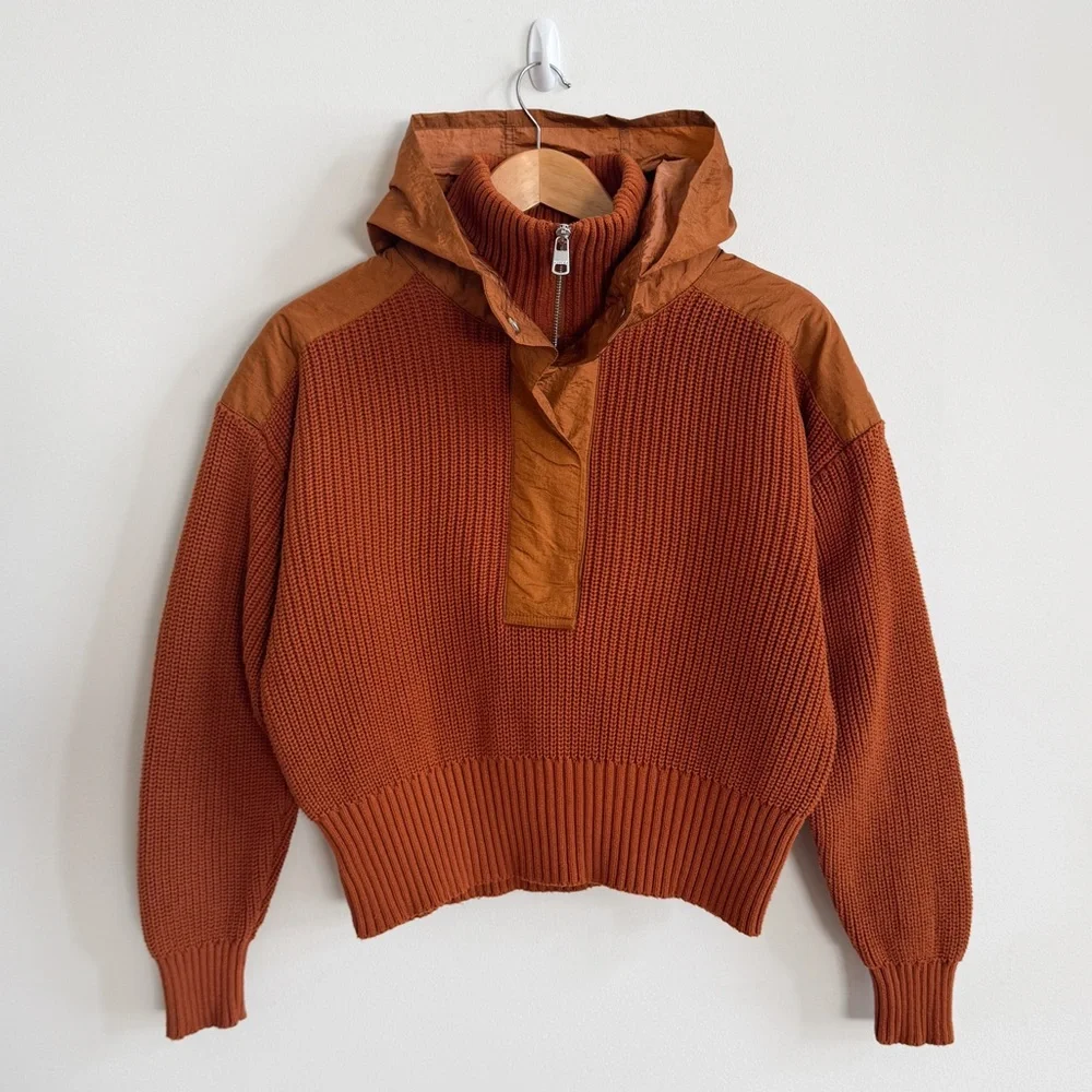 VARLEY • Carter Half Zip Pullover in Caramel Cafe Mix - Picture 4 of 14